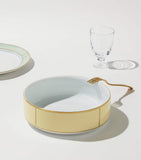 GINORI 1735 Porcelain Colonna Diva Giallo Salad Bowl 24cm, UK version