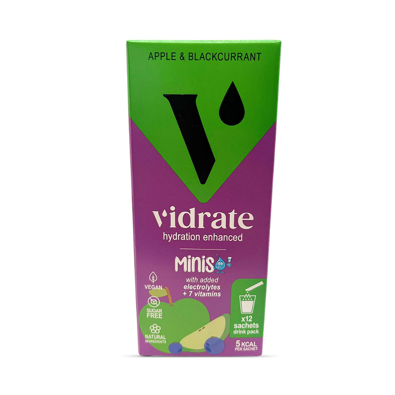Vidrate Apple & Blackcurrant Kids Minis 12 sachets - British product