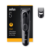 Braun hair clipper HC5510 black with accessories, UK version