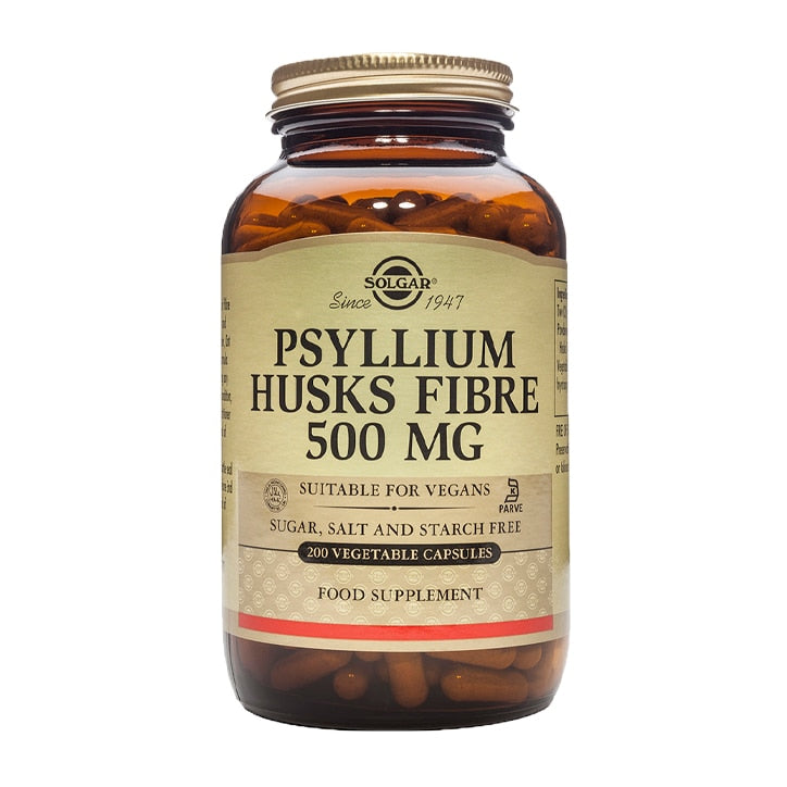 Solgar Psyllium Husks Fibre 500mg 200 Vegi Capsules