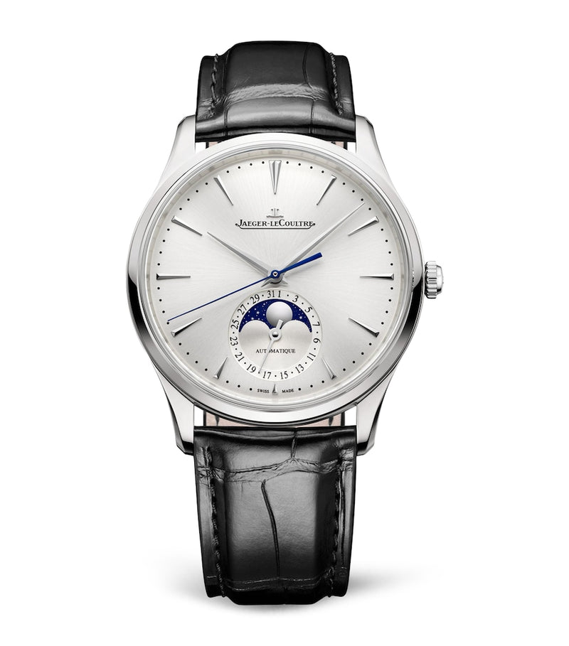 Jaeger-LeCoultre Master Ultra Thin Moon watch 39mm stainless steel (British brand)