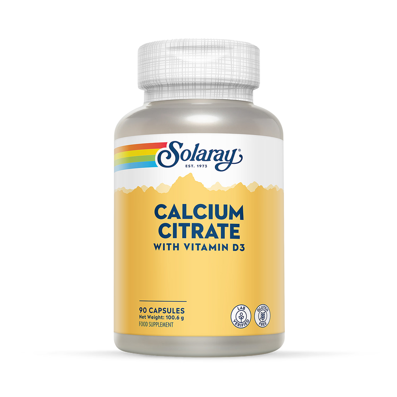 Solaray Calcium Citrate with Vitamin D 90 capsules (British brand)