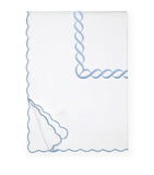 Pratesi Treccia Super King Duvet Cover with braid pattern in Egyptian cotton, imported from the UK