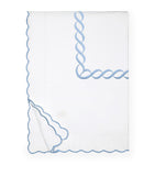 Pratesi Treccia Super King Duvet Cover with braid pattern in Egyptian cotton, imported from the UK