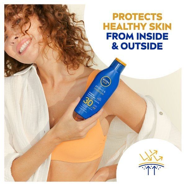 NIVEA SUN Suncream Lotion SPF 30 Protect & Moisture 100ml GOODS Superdrug   