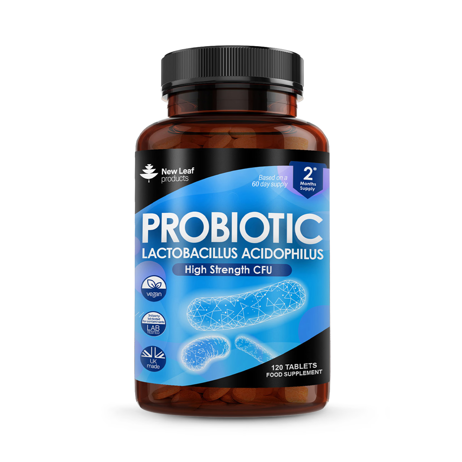 New Leaf Products Probiotic Lactobacillus Acidophilus Tablets 120 tablets