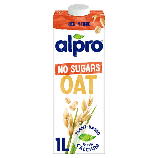Alpro Oat Milk No Sugars Long Life Dairy Alternative 1L GOODS Sainsburys   