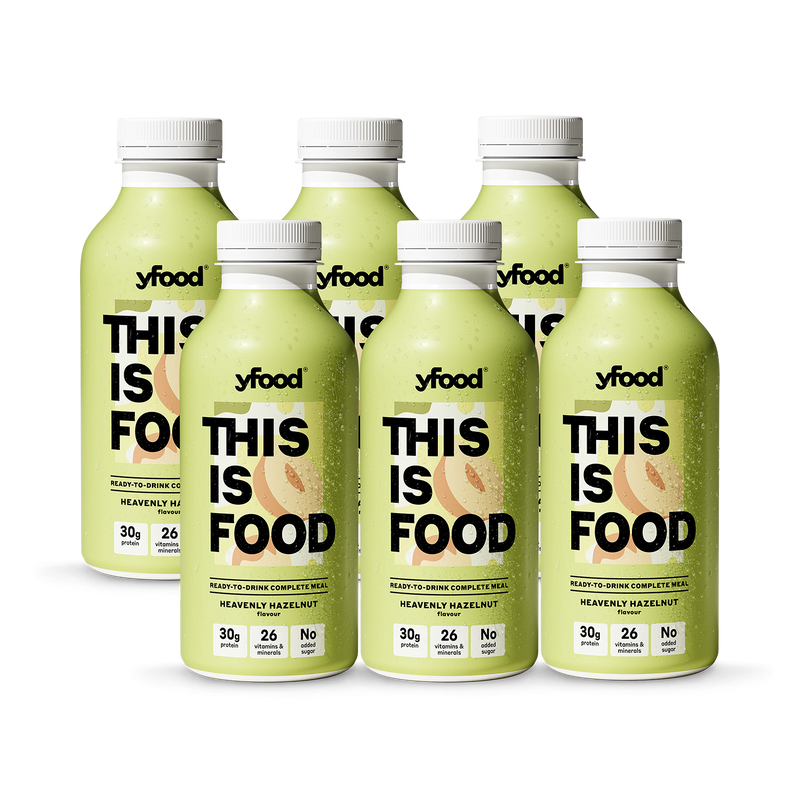 Yfood heavenly hazelnut meal drink 6x500ml - British product