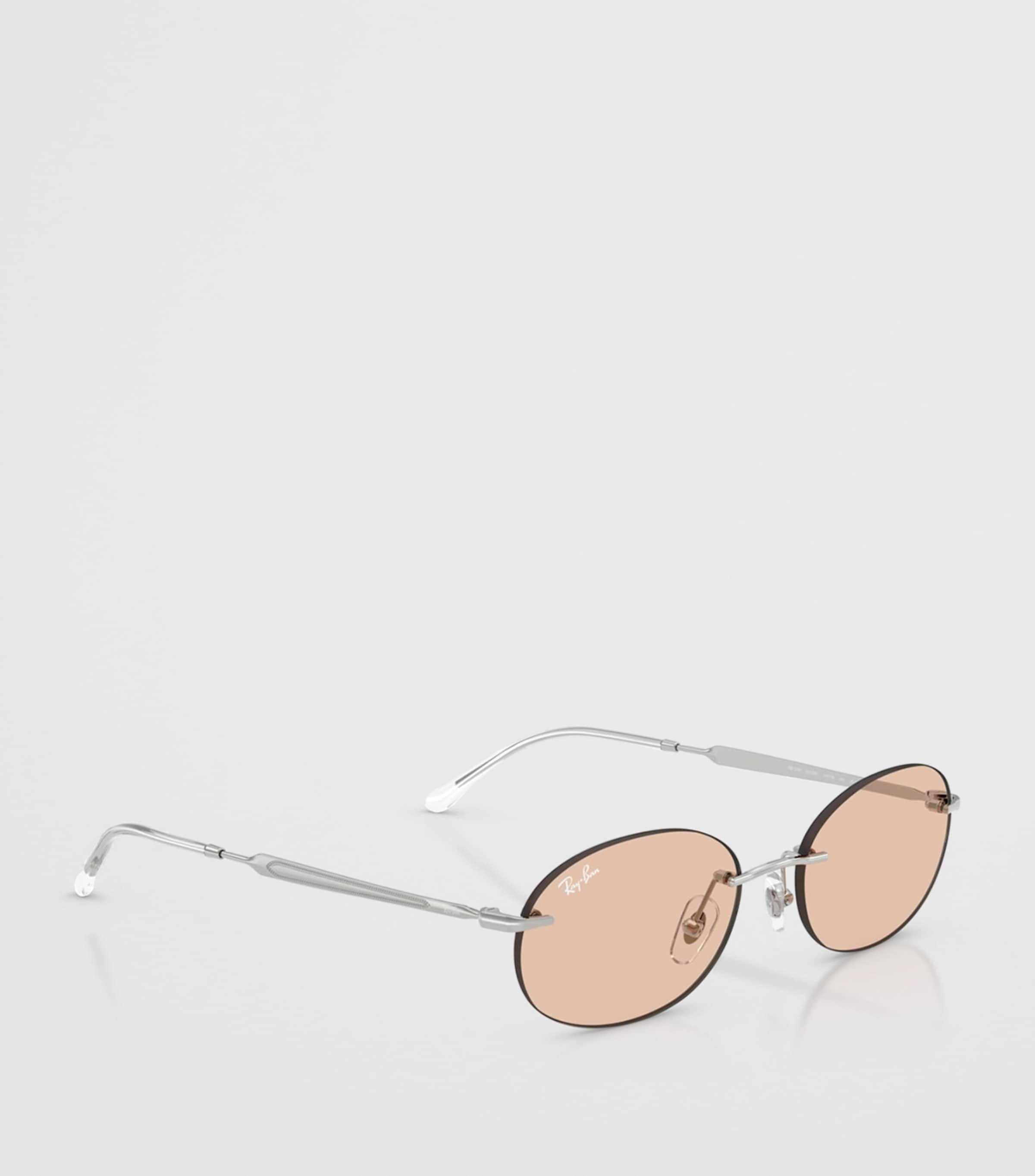 Ray-Ban RB3767 Metal Oval Sunglasses, UK version