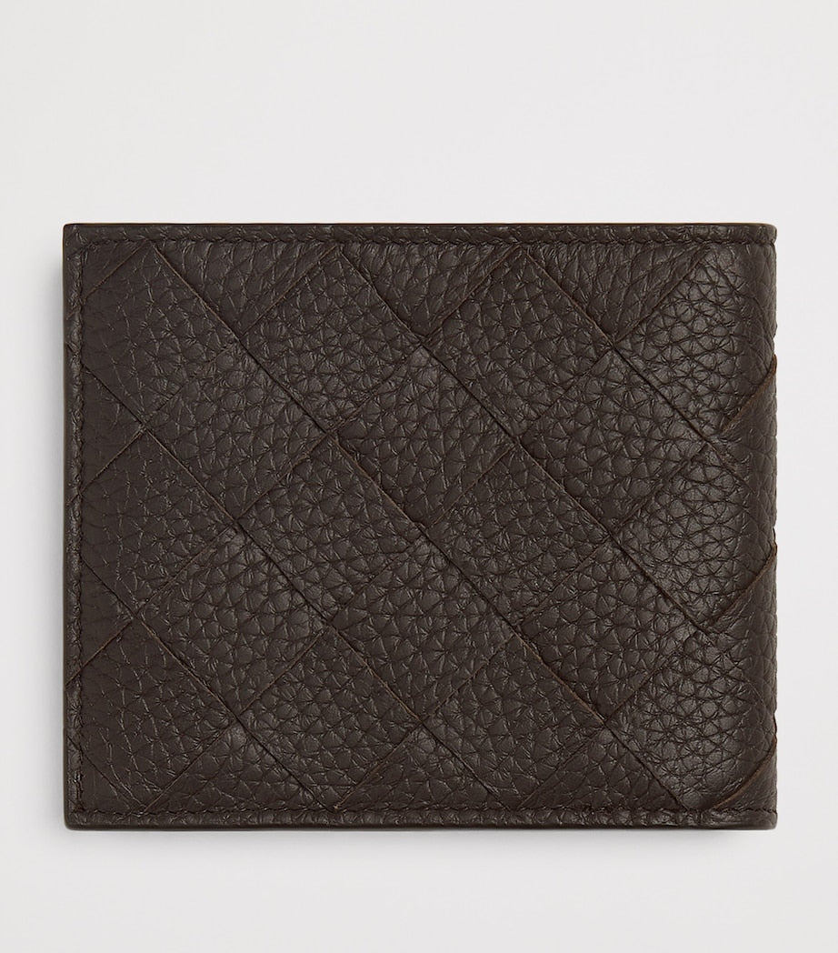 Bottega Veneta Intrecciato bifold wallet calfskin leather, imported from the UK