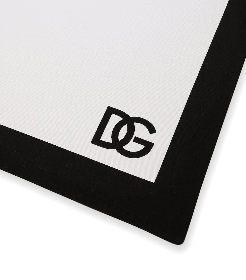 Dolce&Gabbana DG logo placemat and napkin set in soft cotton (British brand)