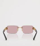 Versace Metal Rectangular Sunglasses Tinted, UK version
