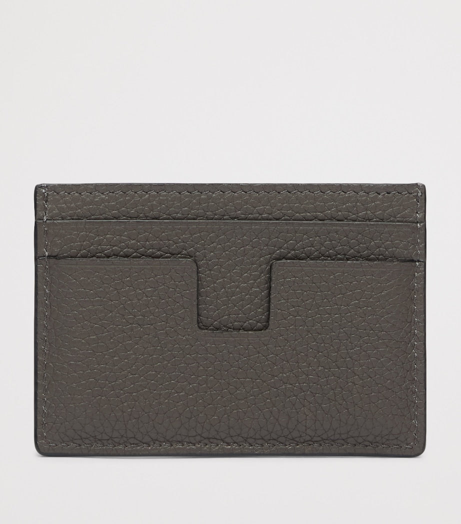 TOM FORD grained leather T-Line card holder (British brand)