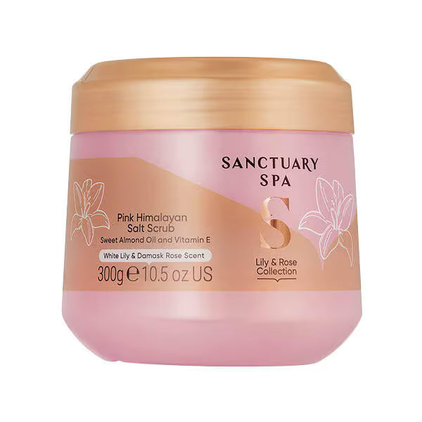 Sanctuary Spa Lily &amp; Rose Pink Himalayan Salt Scrub 300G