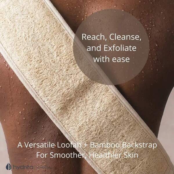 Bamboo Loofah Dual Sided Back Strap - British product