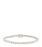 Harrods white gold diamond tennis bracelet 6.00ct - British product
