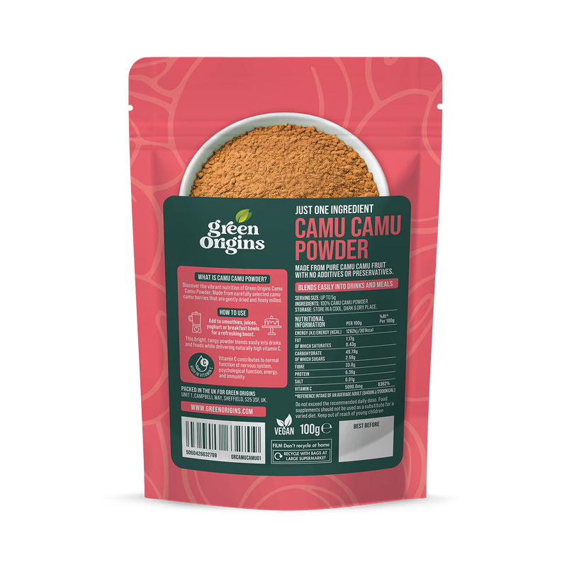 Green Origins Camu Camu Powder 100 g (British brand)