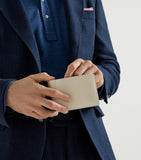 Brunello Cucinelli leather bifold wallet with six card slots (British brand)