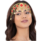Smiffys Grecian headdress with gold and ruby accents, imported from the UK
