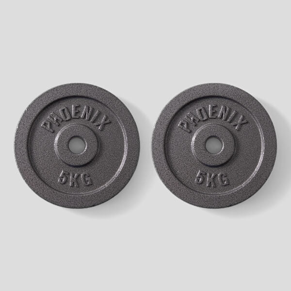 Phoenix Fitness weight plate 5kg 1 inch, UK version