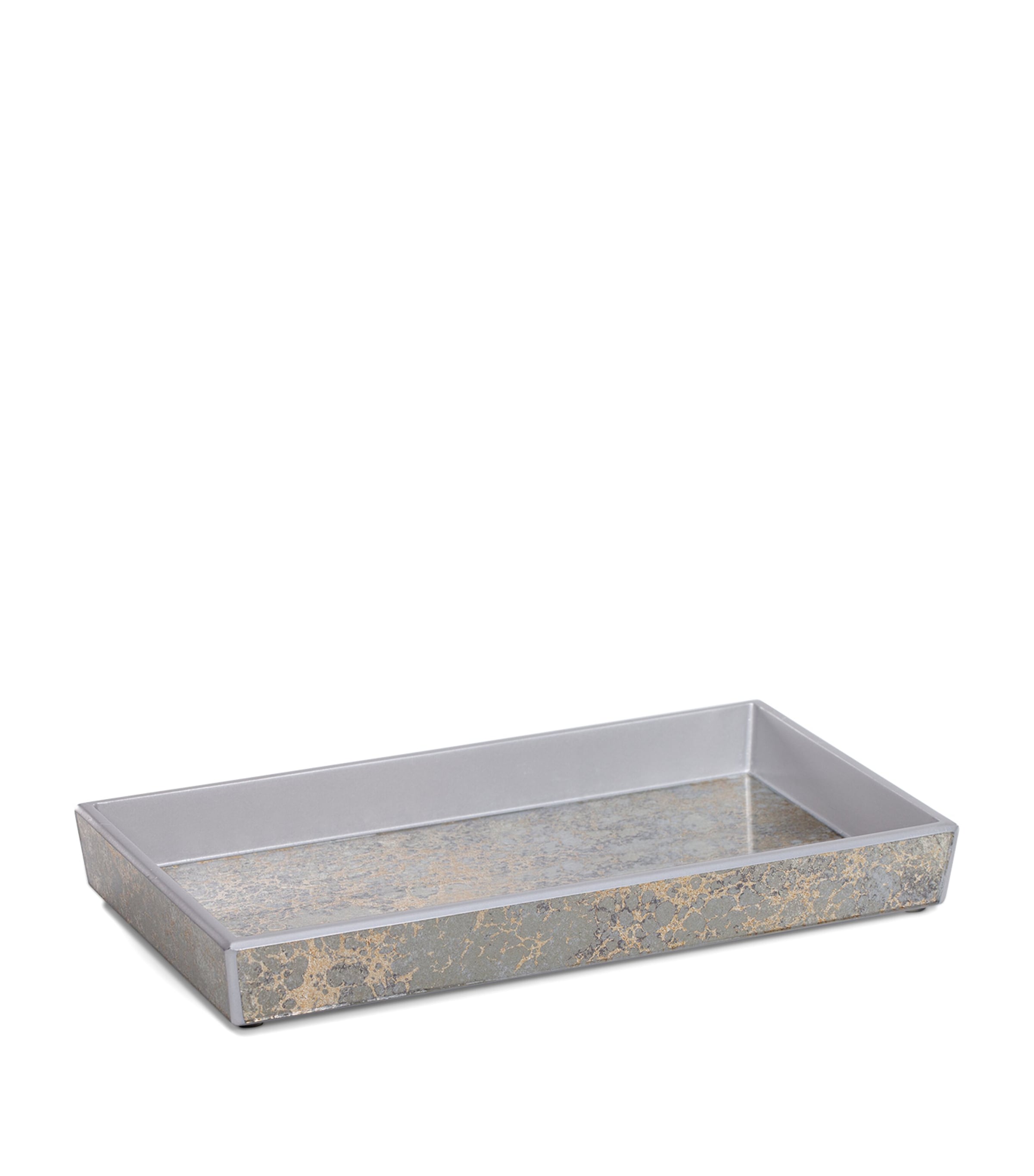 Labrazel painted glass Natasha tray with gold and silver shimmer, UK version