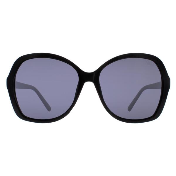 Atum Aelius Damen-Sonnenbrille in glänzendem Schwarz mit Rauchgrau, britische Version