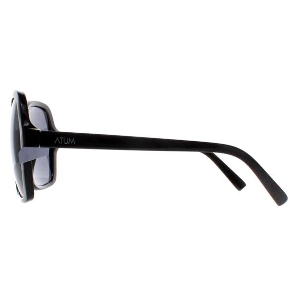 Atum Aelius Damen-Sonnenbrille in glänzendem Schwarz mit Rauchgrau, britische Version