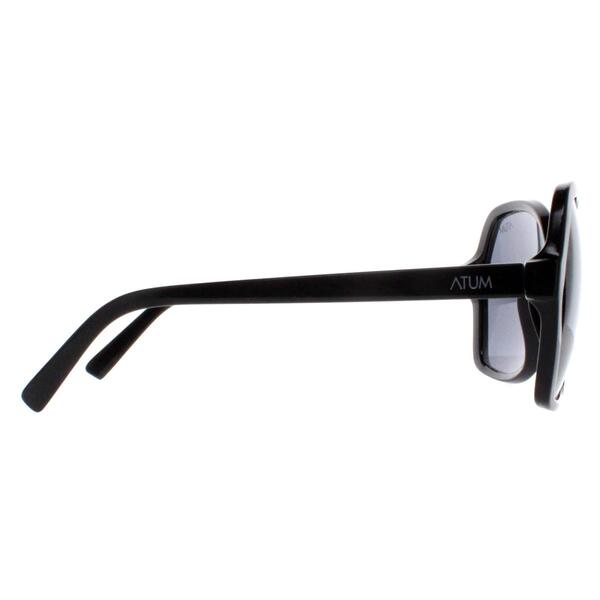 Atum Aelius Damen-Sonnenbrille in glänzendem Schwarz mit Rauchgrau, britische Version