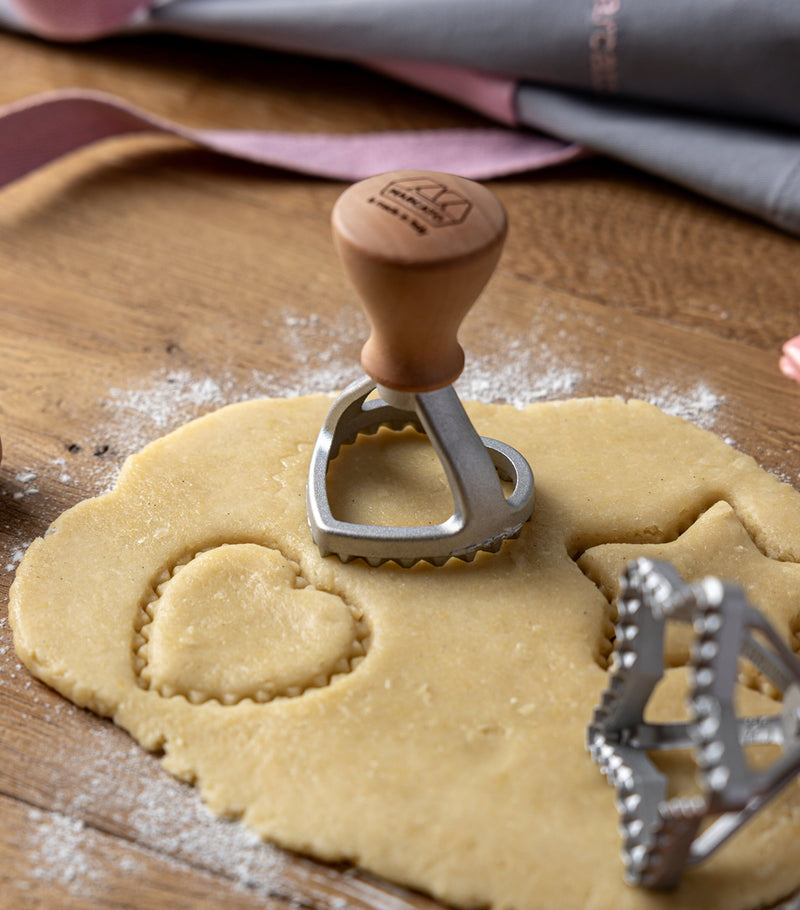 Marcato cookie stamp set star and heart 5cm, imported from the UK