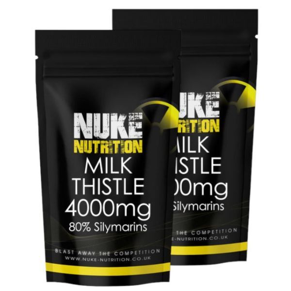 Nuke Nutrition Milk Thistle 4000mg & 80% Silymarins-120ct