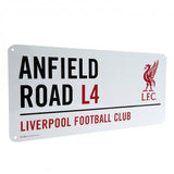 Liverpool FC street sign with club address 40x18cm, imported from the UK