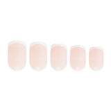 Nail HQ square micro French acrylic nails 24 pieces - British product