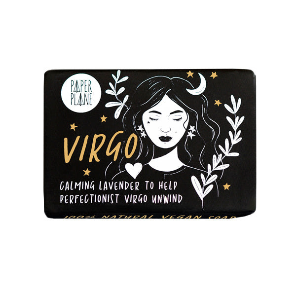Paper Plane Virgo star sign soap 95g bar, UK version
