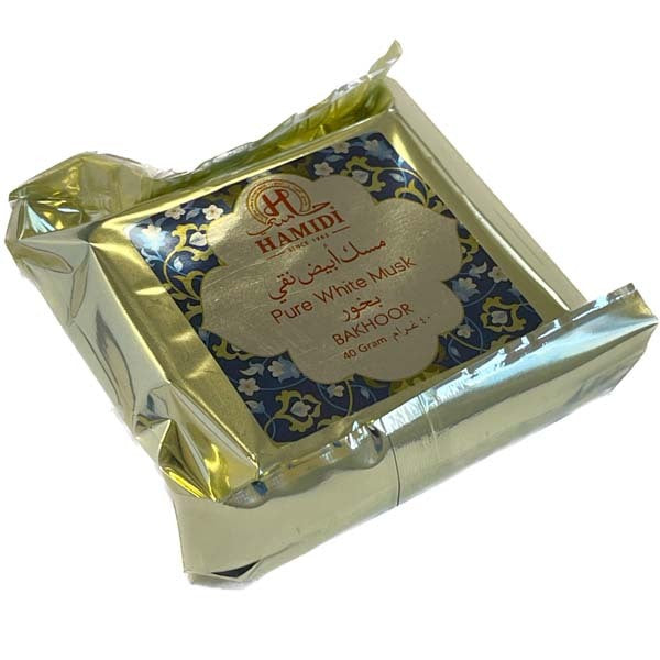 HAMIDI Bakhoor Pure White Musk 40g pack of 3, UK version