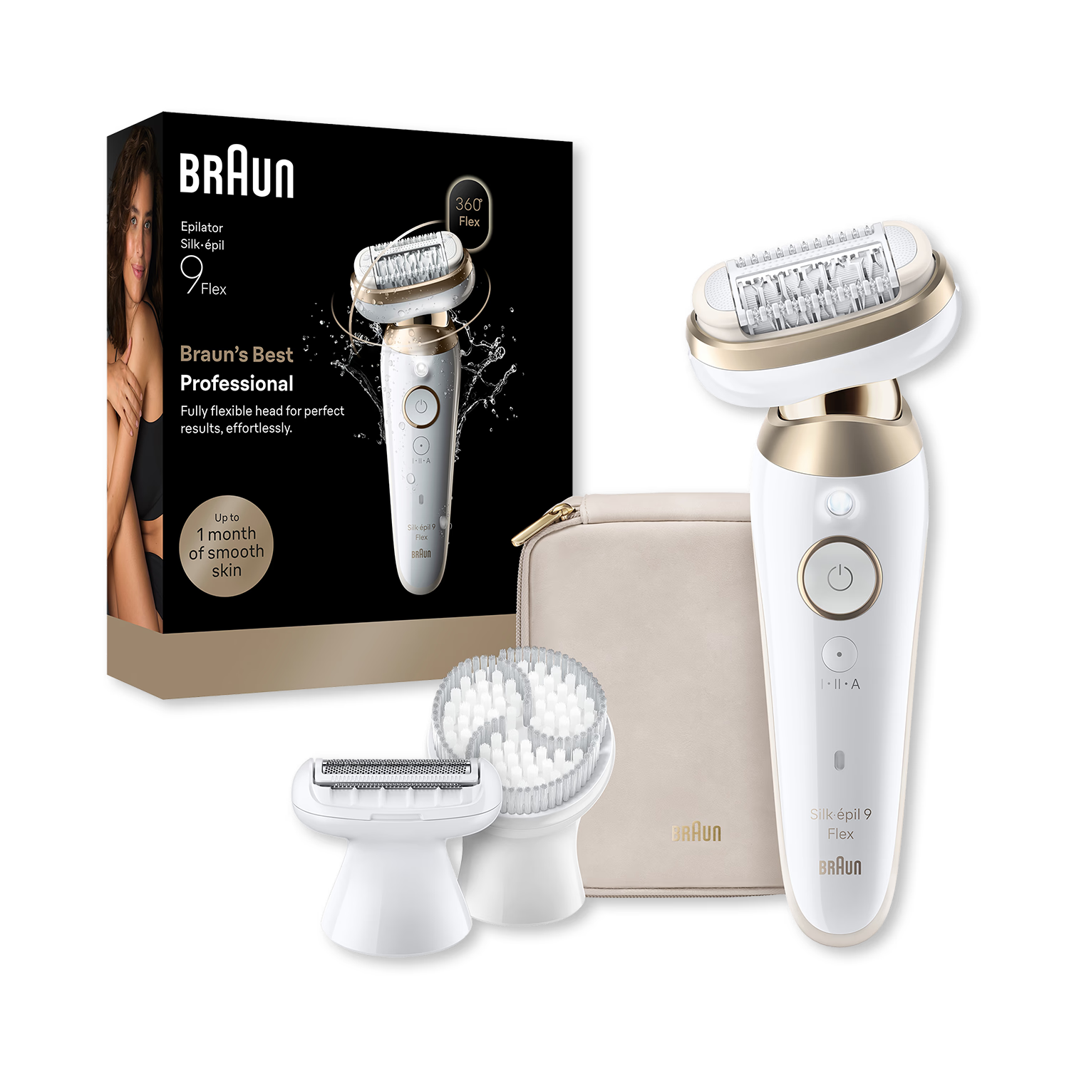 Braun Silk·épil 9 Flex gold epilator - British product