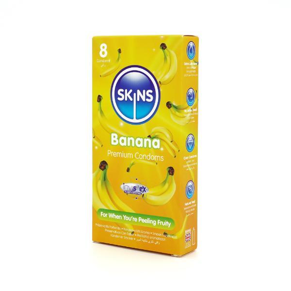 Skins Banana flavoured condoms 8 pack - British product