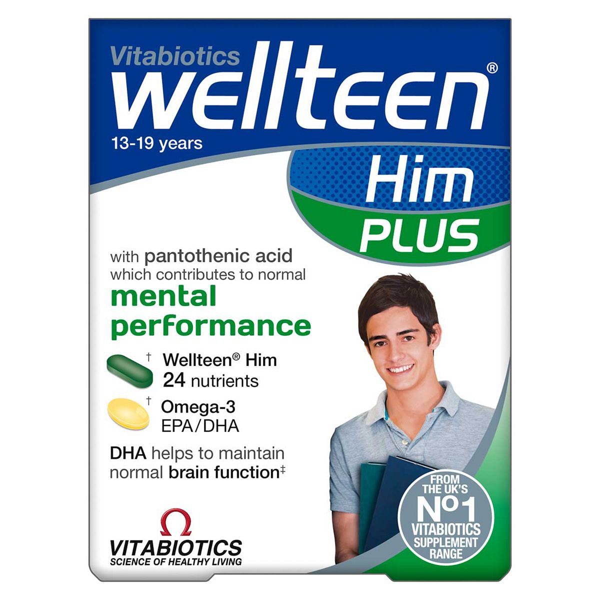 Vitabiotics Wellteen Him Plus - 56 Tablets Men's Multivitamins Boots   