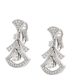 Bvlgari white gold and diamond earrings - British product