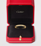 Cartier d'Amour wedding ring yellow gold 2.3mm with diamonds, UK version