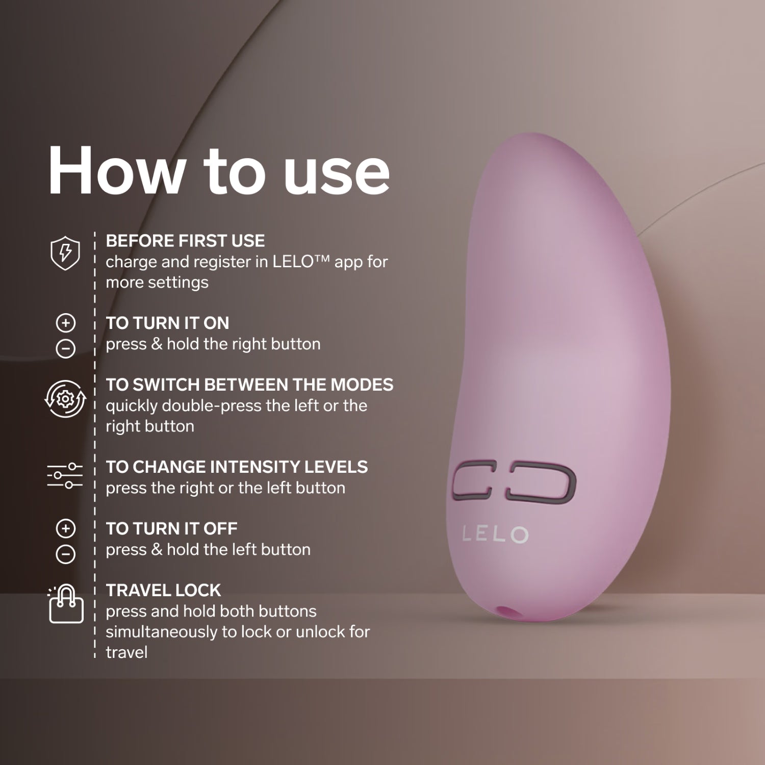 LELO NEA Originals clitoral massager soft pink, UK version