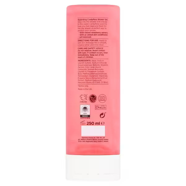 Superdrug Fruity Shower Gel Candyfloss (British brand)