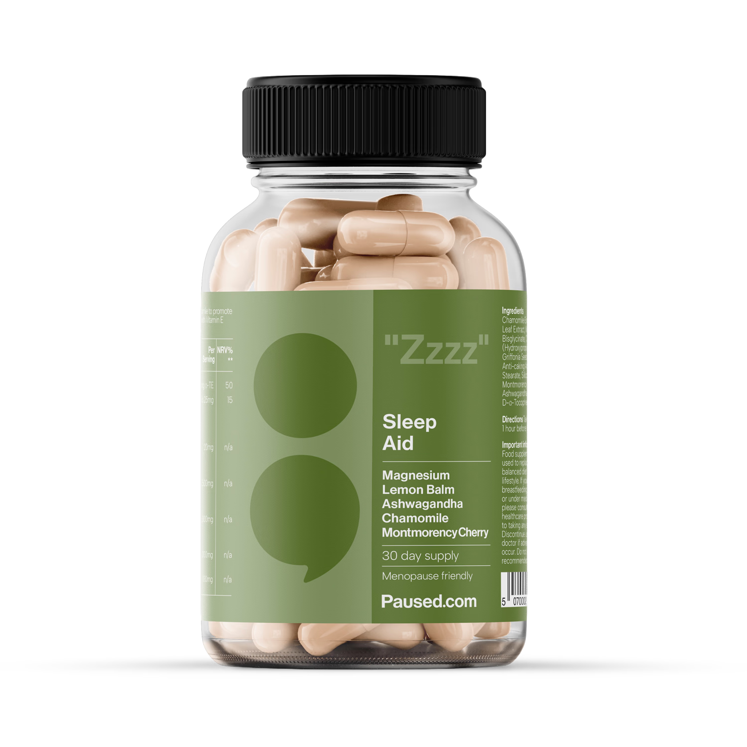 Paused Sleep Aid 60 Capsules