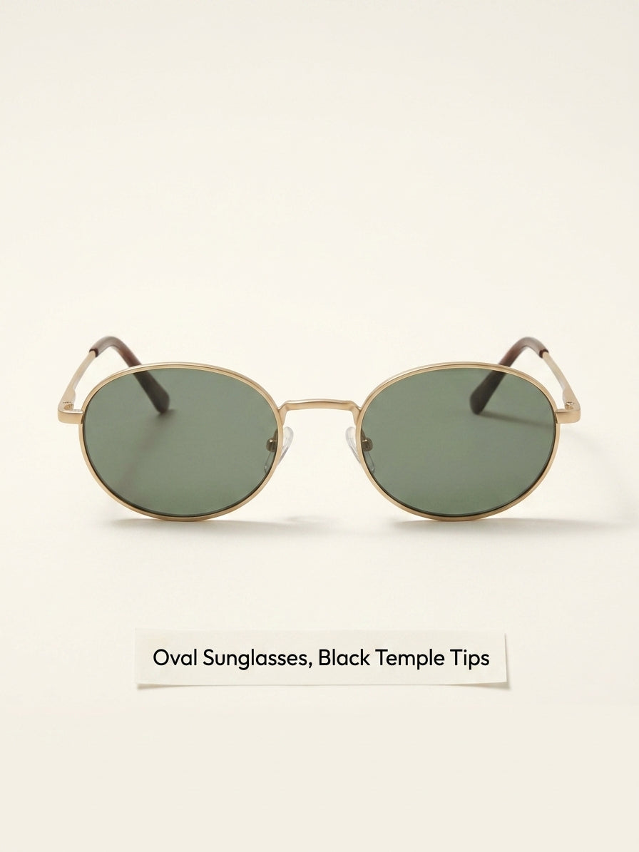 Prada oval-frame metal sunglasses 65ZS, UK version