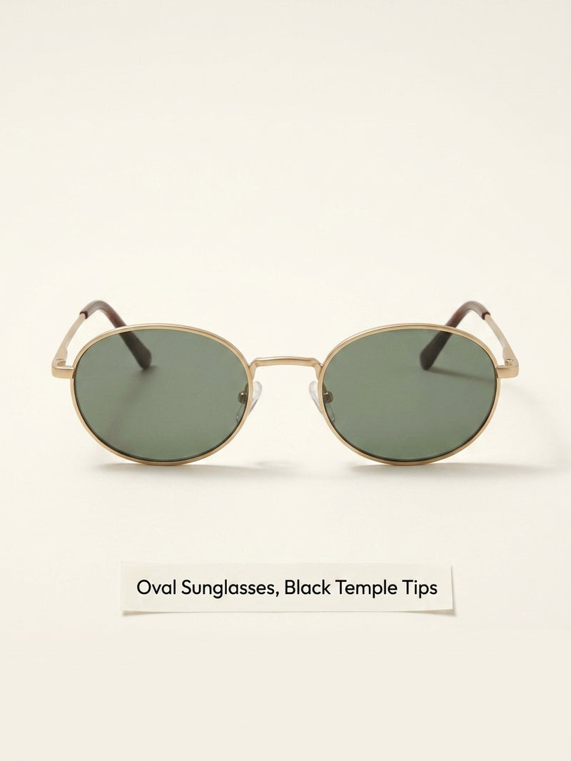 Prada oval-frame metal sunglasses 65ZS, UK version