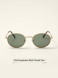 Prada oval-frame metal sunglasses 65ZS, UK version