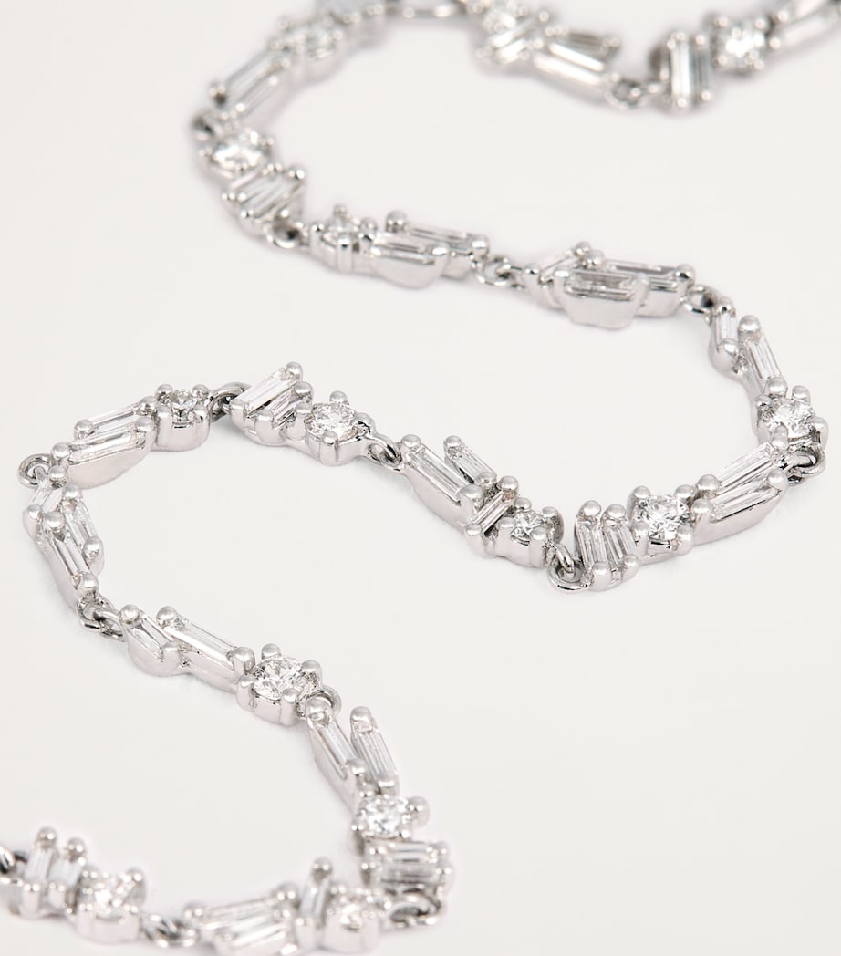 Suzanne Kalan white gold diamond sparkler bracelet (British brand)