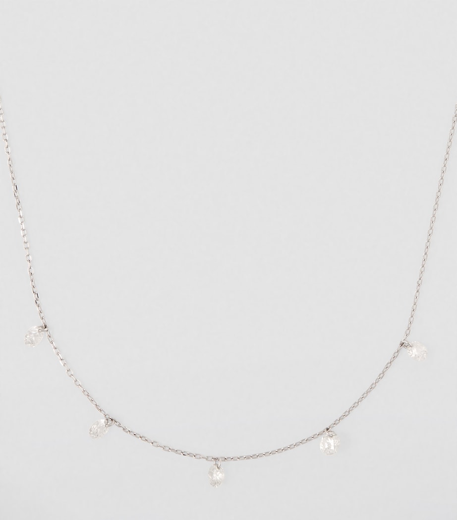 Persée white gold diamond Danaé necklace - British product