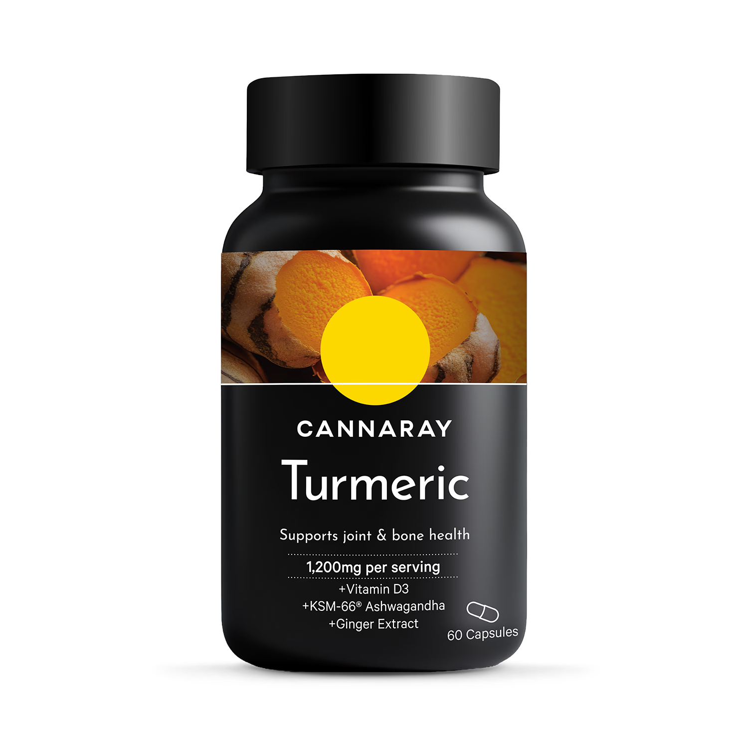 Cannaray Turmeric Capsules 1200mg 60 Capsules