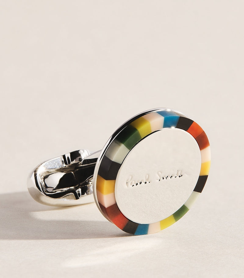 Paul Smith Signature Stripe Edge Manschettenknöpfe - britisches Produkt