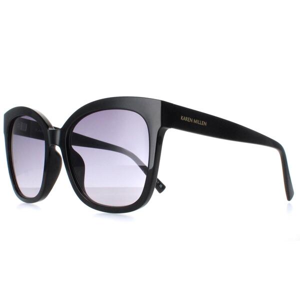 Karen Millen KM5052 sunglasses black dark grey gradient, UK version